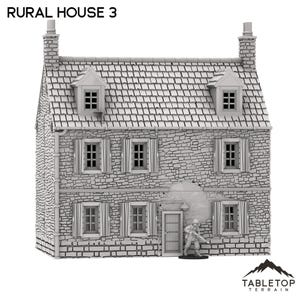 French Rural House 3 - WWII Terrain Wargame Tabletop Terrain Terrain Compatible with Bolt Action