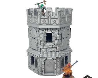 Bâtiment D'Avant-Poste Nain - Décors Fantasy Pour Jeux De Rôle (RPG) - Échelle 28/32mm - Résine/PLA - Neuf