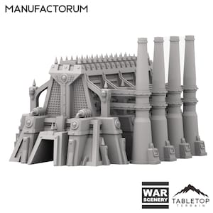 Tabletop Terrain Manufactorum Wargame Terrain 3d printed 28mm Building Sci Fi Gothic Wargaming Scenery
