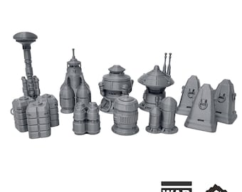 Massa'Dun Scatter Set - Star Wars Legion Shatterpoint Terrain Outer Rim War Scenery Tabletop Terrain Wargame Terrain Desert Miniature