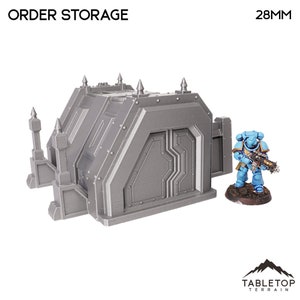 Tabletop Terrain Order Storage Wargame Terrain 3d printed 28mm Building Sci Fi Gothic Wargaming Scenery