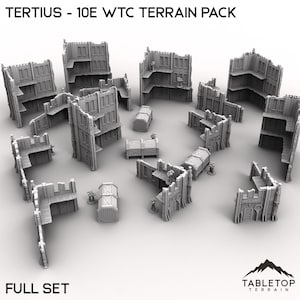 Tertius - WTC compatible Terrain Pack - Tabletop Terrain 10th Edition Competitive Tournament Set Imperialis Grimdark