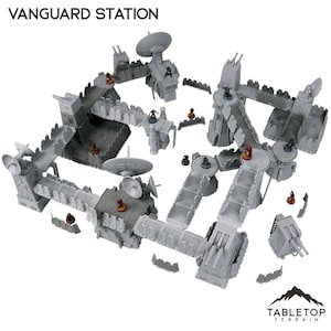 Vanguard Station - Tabletop Terrain Outer Rim Compatible with Star Wars Legion Shatterpoint