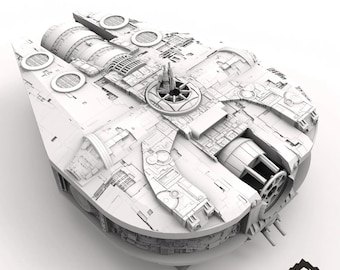 Smuggling Freighter - Tabletop Terrain Outer Rim Compatible with Star Wars Legion Shatterpoint