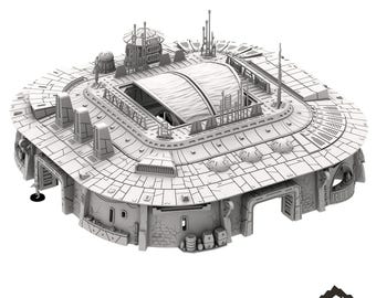 Massive Cantina - Tabletop Terrain Outer Rim Compatible with Star Wars Legion Shatterpoint