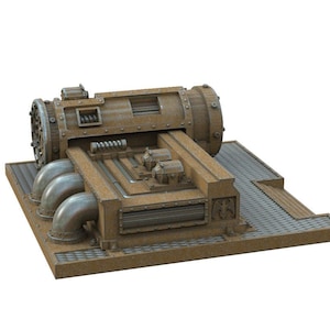 Tabletop Terrain 40Kw Generator Wargame Terrain 3d printed 28mm Building Sci Fi Gothic Wargaming Scenery