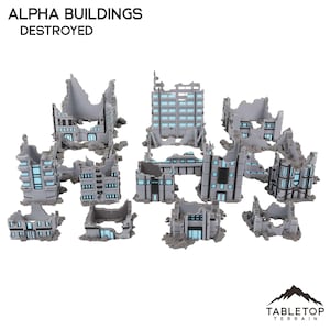 Tabletop Terrain Building Mecha City Alpha Buildings