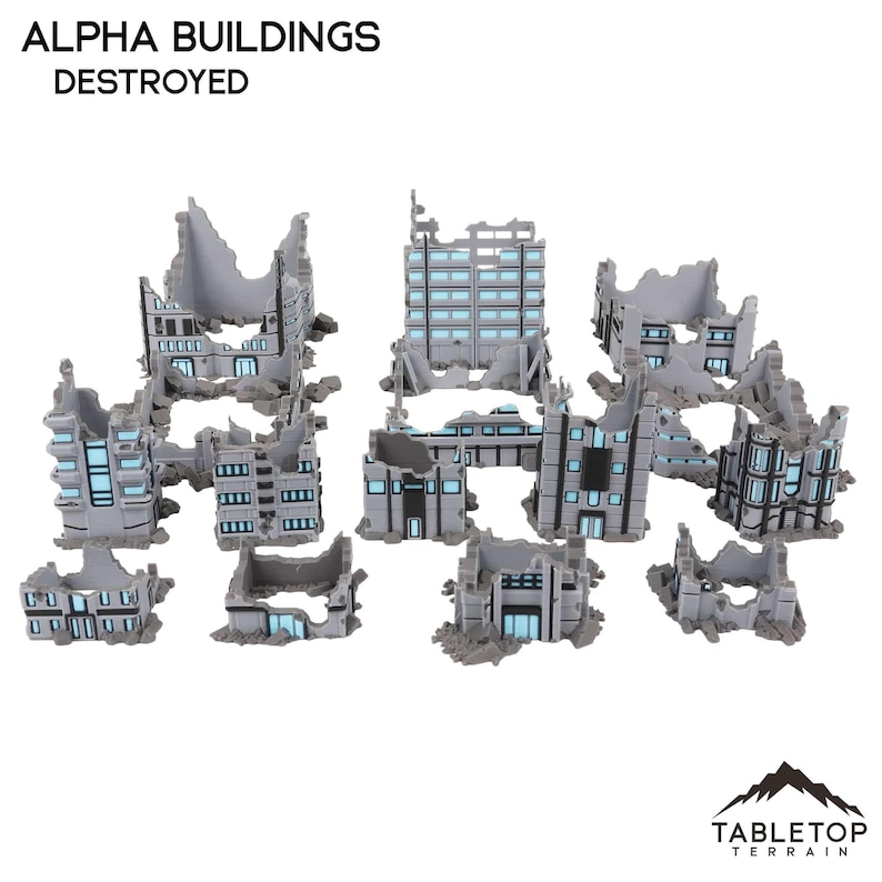 Tabletop Terrain Building Mecha City Alpha Buildings