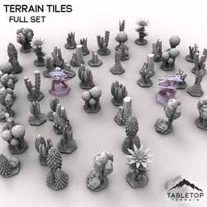 HEXTECH Terrain Tiles - 6mm - Thunderhead Studio 6mm Compatible with Small Scale Mech Wargames