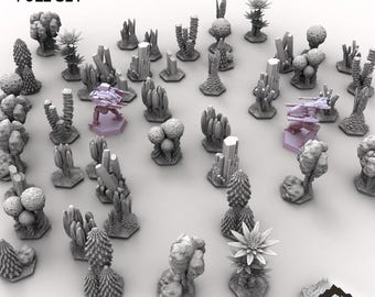 HEXTECH Terrain Tiles - 6mm - Thunderhead Studio 6mm Compatible with Small Scale Mech Wargames
