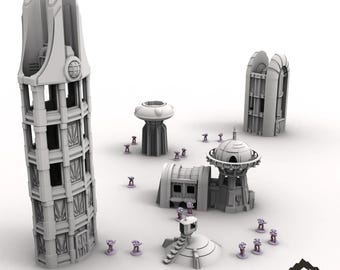 Abweg nach Xevingdale – Tabletop-Gelände, düster-gotische Miniaturen, Tabletop-Wargame, Sci-Fi, 28 mm 32 mm