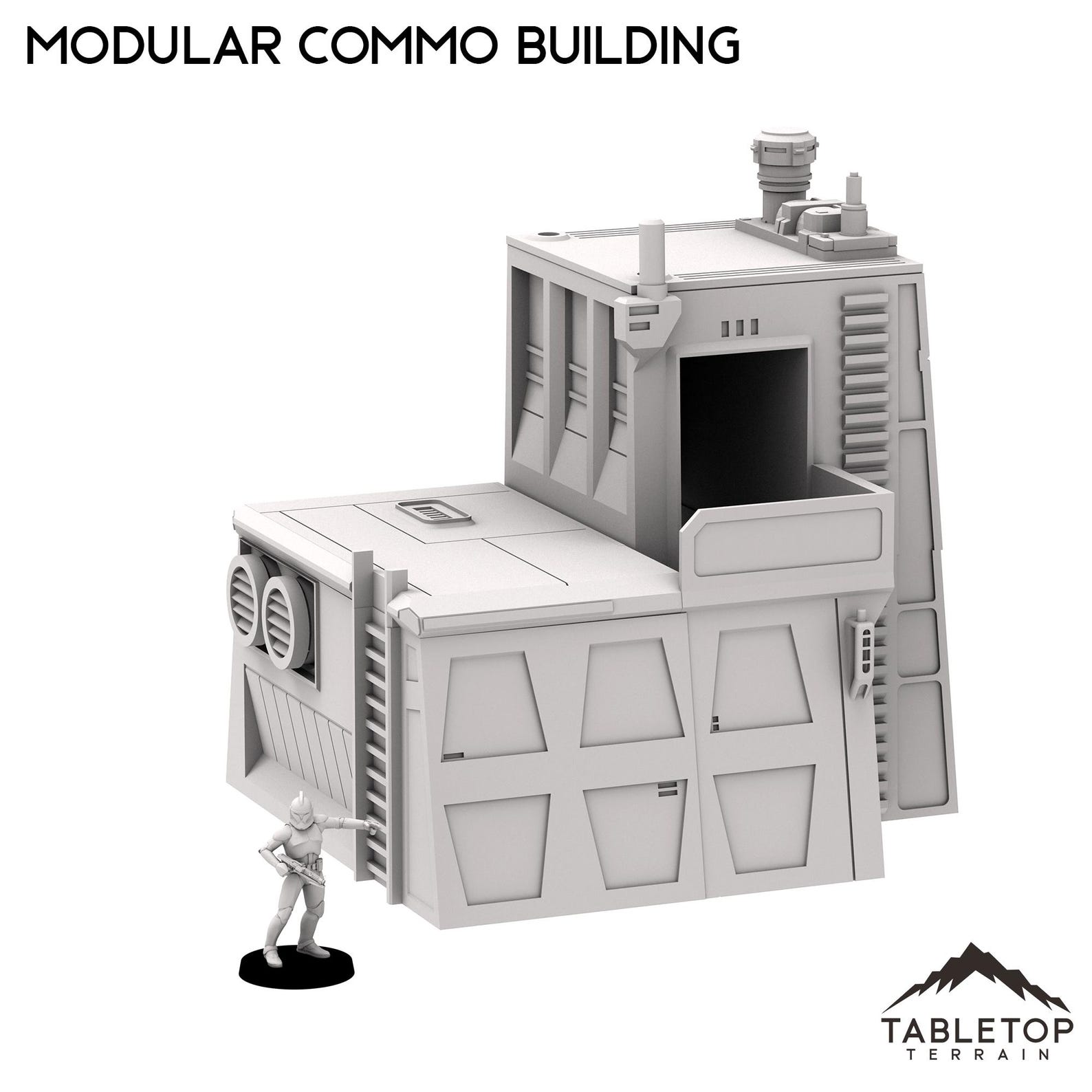 Modular Star Wars Modular Commo Building - Imperial Base Builder - Tabletop Terrain Outer ...