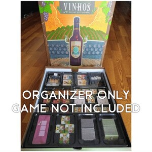 Vinhos with Kickstarter Extras Board Game Insert / Organizer