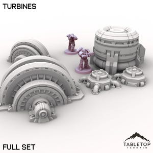 Turbines - Tabletop Terrain Grimdark Gothic Miniature Wargame Sci-Fi 28mm 32mm