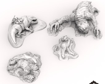Dead Sci Fi Beasts - Tabletop Terrain Outer Rim Compatible with Star Wars Legion Shatterpoint