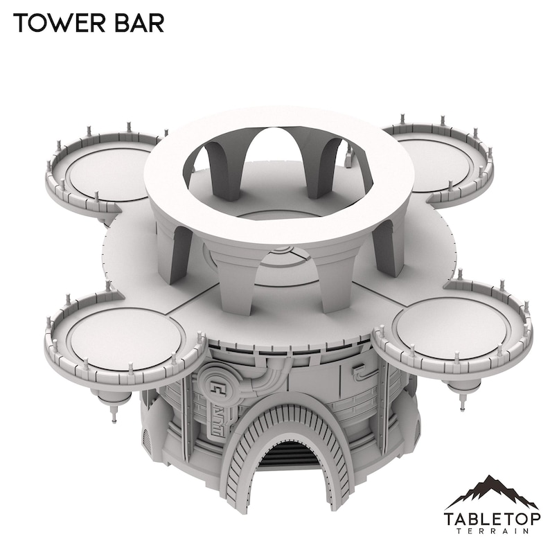 Tabletop Terrain Building Tower Bar