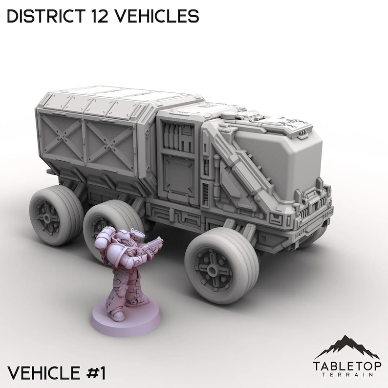 District 12 Vehicles - Tabletop Terrain Grimdark Gothic Miniature ...
