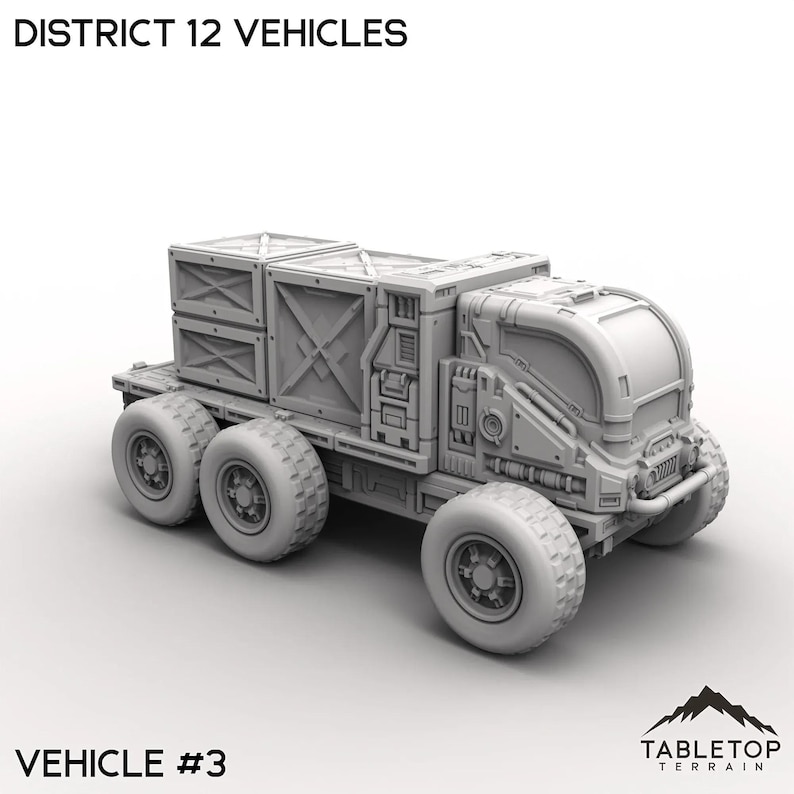 District 12 Vehicles - Tabletop Terrain Grimdark Gothic Miniature ...