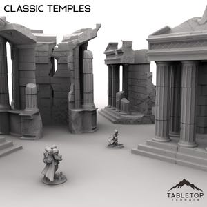 Templos clásicos - Terreno de mesa Fantasía DND Miniaturas Juego de rol Wargame 28 mm 32 mm