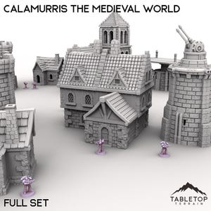 Calamurris the Medieval World - Tabletop Terrain Fantasy DND Miniature Roleplaying Wargame 28mm 32mm