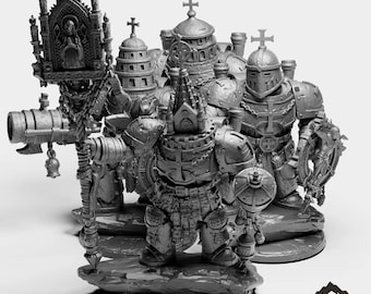 Orthodoxian Juggernauts - The Norse Procession - Trench Wars Grimdark Minis for Tabletop Wargames