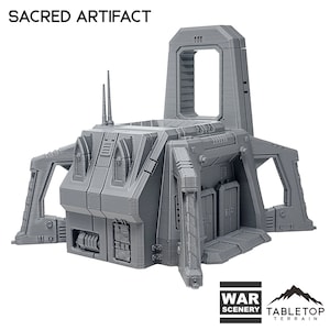 Tabletop Terrain Sacred Artifact - Chapters Headquarter Wargame Terrain 3d printed 28mm Building Sci Fi Gothic Wargaming Scenery
