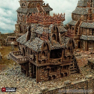 Merchant Guild - Tabletop Terrain Fantasy DND Miniature Roleplaying Wargame 28mm 32mm