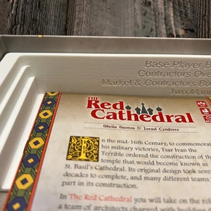 Red Cathedral With Contractors Expansion Board Game Insert / Organizer ...