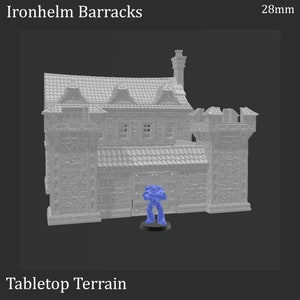 Ironhelm Barracks - Dwarven Fantasy Building - Fantasy Terrain DND Aos Conquest Printable ...