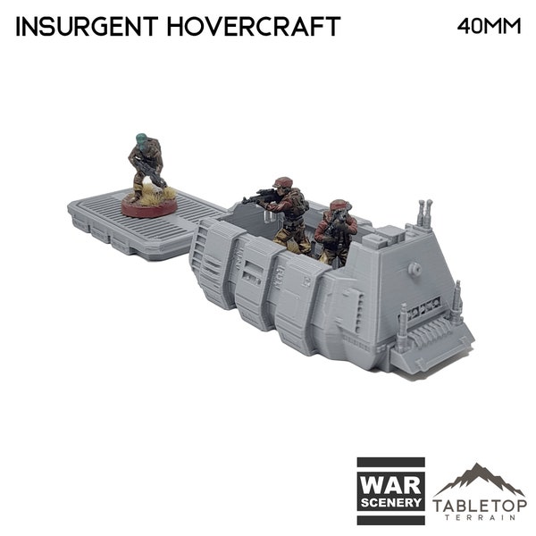 Massa'Dun Insurgent Hovercraft - Star Wars Legion Shatterpoint Terrain Outer Rim War Scenery  Tabletop Terrain Wargame Terrain Desert