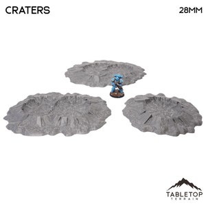 Tabletop Terrain Craters Wargame Terrain 3d printed 28mm Building Sci Fi Gothic Wargaming Scenery