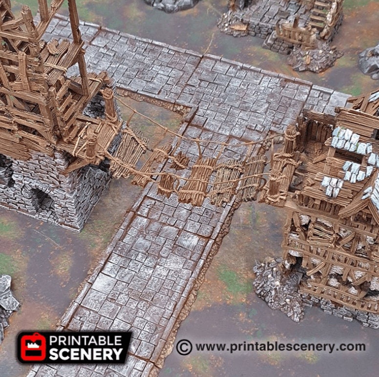 Dnd Ravine Rope Rope Bridge - Fantasy - Shadowfey Fantasy Terrain DND Aos Conquest ...