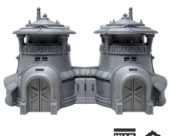 Massa'Dun Twin House - Star Wars Legion Shatterpoint Terrain Outer Rim War Scenery Tabletop Terrain Wargame Terrain Desert Miniature Scenery