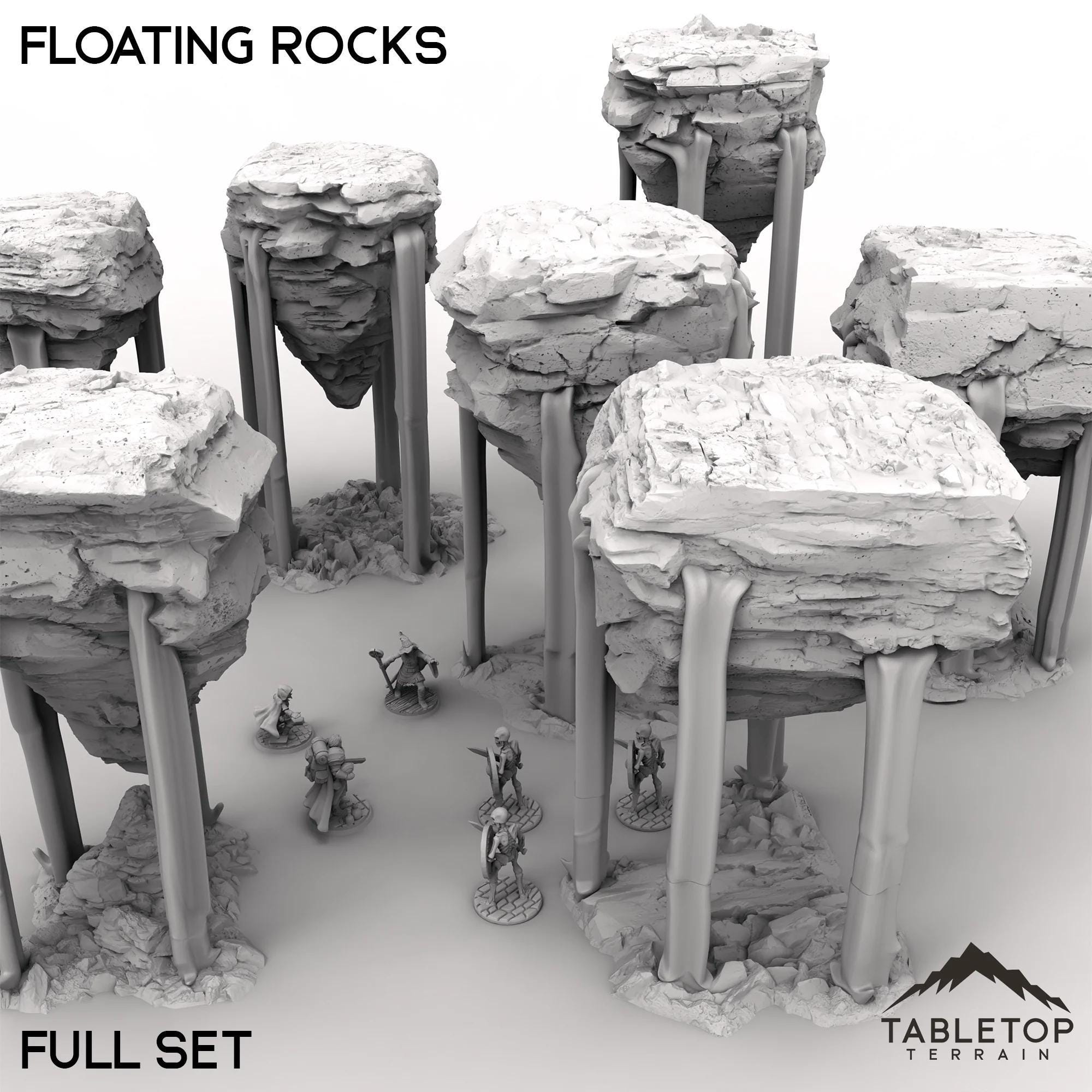 Floating Rocks - Tabletop Terrain Fantasy DND Miniature Roleplaying ...