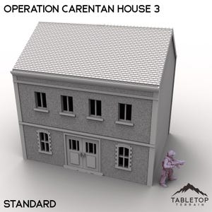 Operation Carentan House 3 - WWII Terrain Wargame Tabletop Terrain Terrain Compatible with Bolt Action