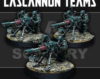 Renegade Lascannon Teams - Grimdark Minis by War Scenery for Tabletop Wargames