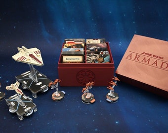 Star Wars Armada Card Storage Organizers With Magnetized Lids