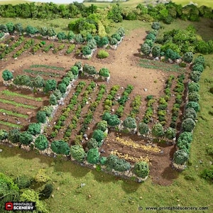 Bocage / Winter Bocage - Country & King - Fantasy Historical Scatter Terrain - WWII Fantasy Terrain