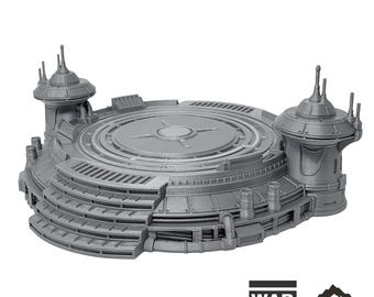 Massa'Dun Landing Pad - Tabletop Terrain Outer Rim Compatible with Star Wars Legion Shatterpoint