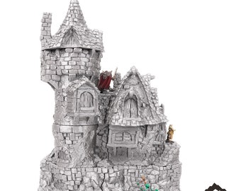The Guildhall - Hagglethorn Hollow - Fantasy Building - DND AoS Pathfinder Conquest Printable Scenery Tabletop Terrain Miniature Wargame