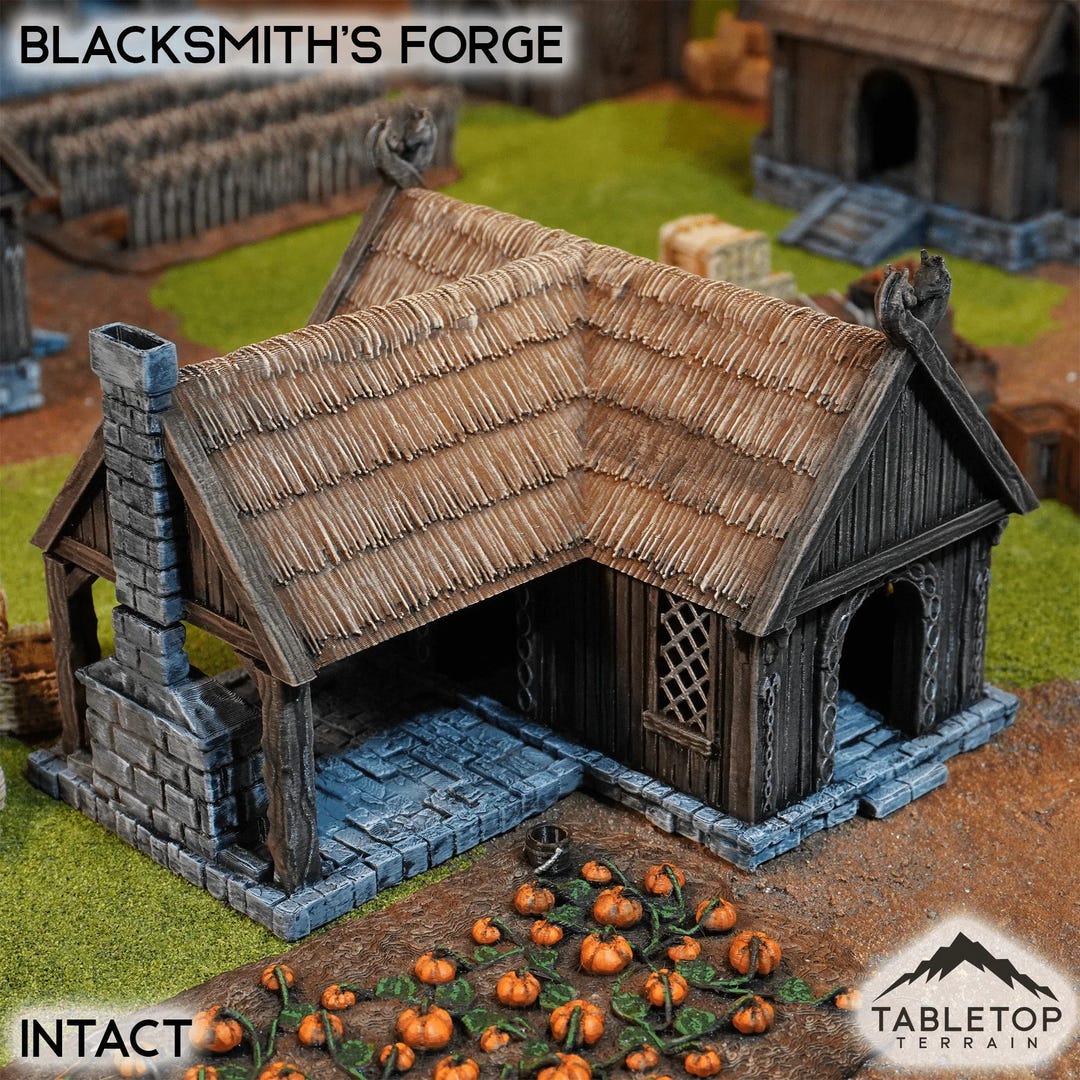 Blacksmith's Forge - Kingdom of Saxonia - Tabletop Terrain High Fantasy ...