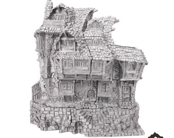 Hagglethorn Tavern - Hagglethorn Hollow - Fantasy Building - DND AoS Pathfinder Conquest Printable Scenery Tabletop Terrain