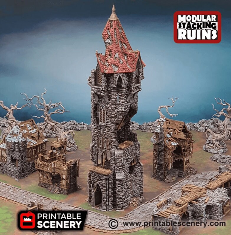 Tower of Insanity - Fantasy Tower - Shadowfey Fantasy Terrain DND