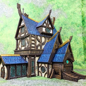 Building 6 - City of Spiritdale - Fantasy Building - DND AoS Malifaux Kings of War Frostgrave