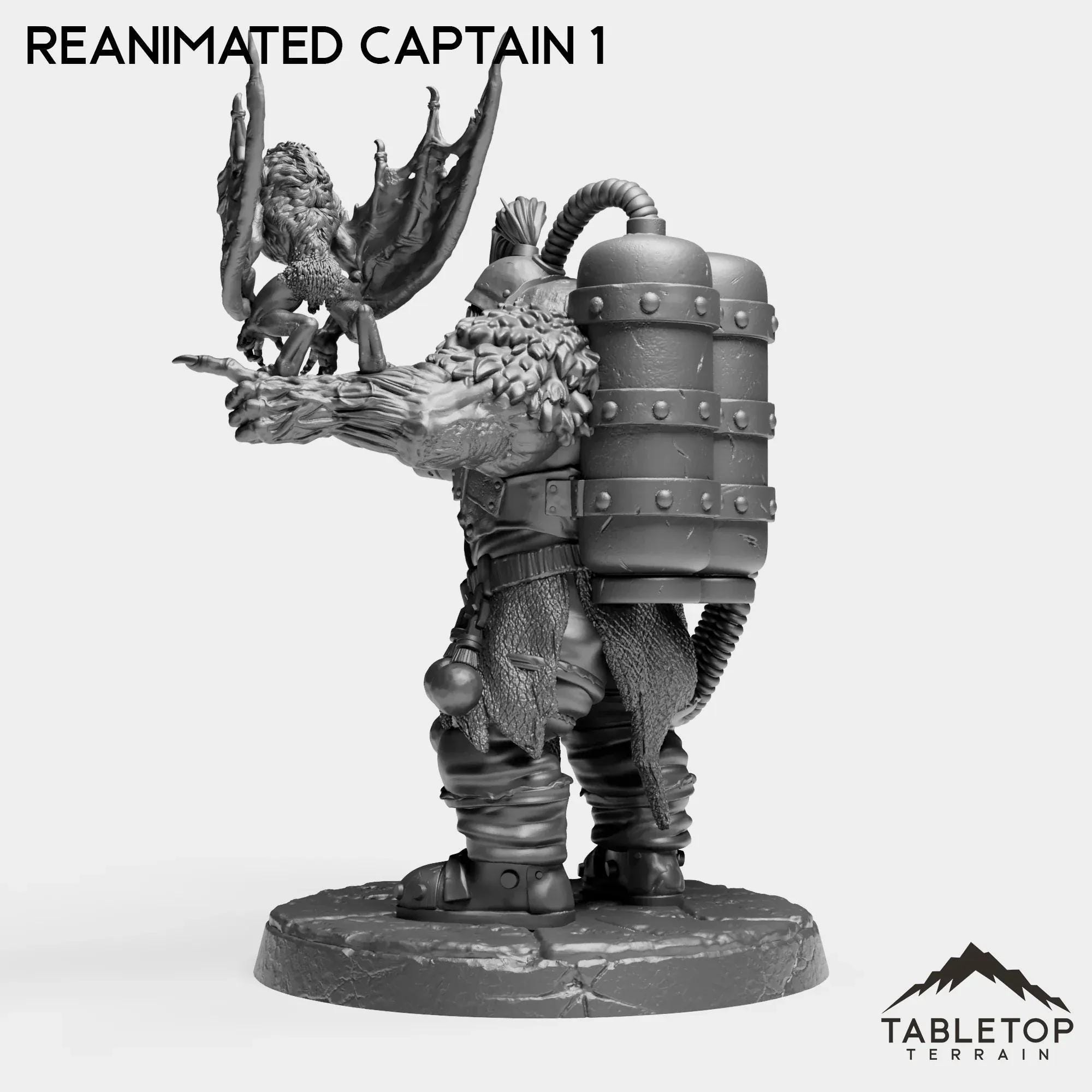 Reanimated Captain - Alchemical Satrapy - Trench Wars Grimdark Minis ...