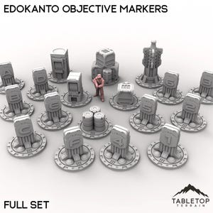 EdoKanto Objektiv Marker - Cyberpunk Futuristisches Tabletop Terrain