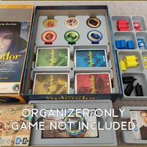 Splendor with Cities Board Game Insert / Organizer