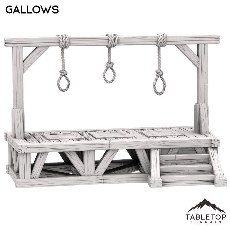 What R Gallows Gallows - Old Wild Western Rush - Wild West Terrain Wargaming RPG ...