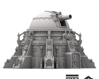 Tabletop Terrain Absolution Cannon Wargame Terrain 3d printed 28mm Building Sci Fi Gothic Wargaming Scenery
