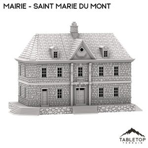 Mairie - Saint Marie du Mont - WWII Terrain Wargame Tabletop Terrain Terrain Compatible with Bolt Action